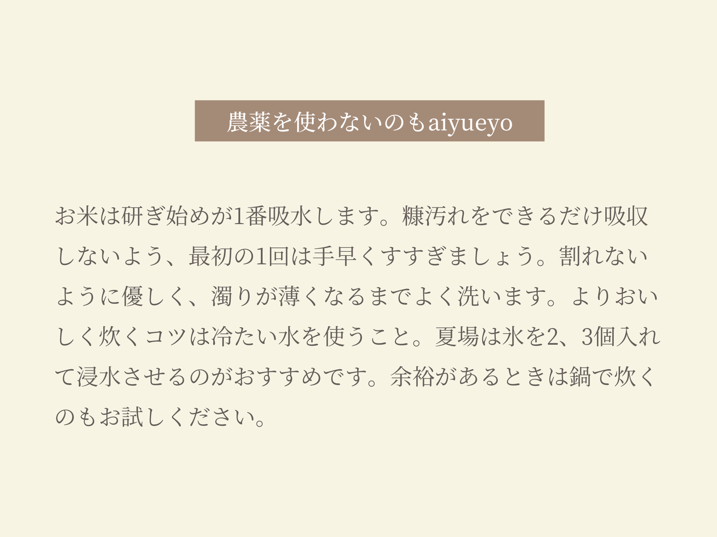 HOLISTIC RICE(たべきりサイズ)2024年10月以降のお届け