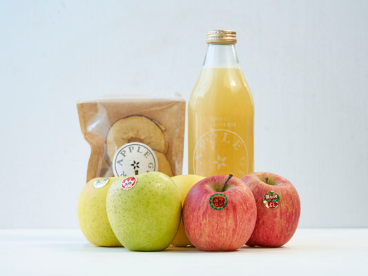 甘熟りんご＆ジュース詰め合わせ（たべきりサイズ）※2026年11月以降のお届けになります。