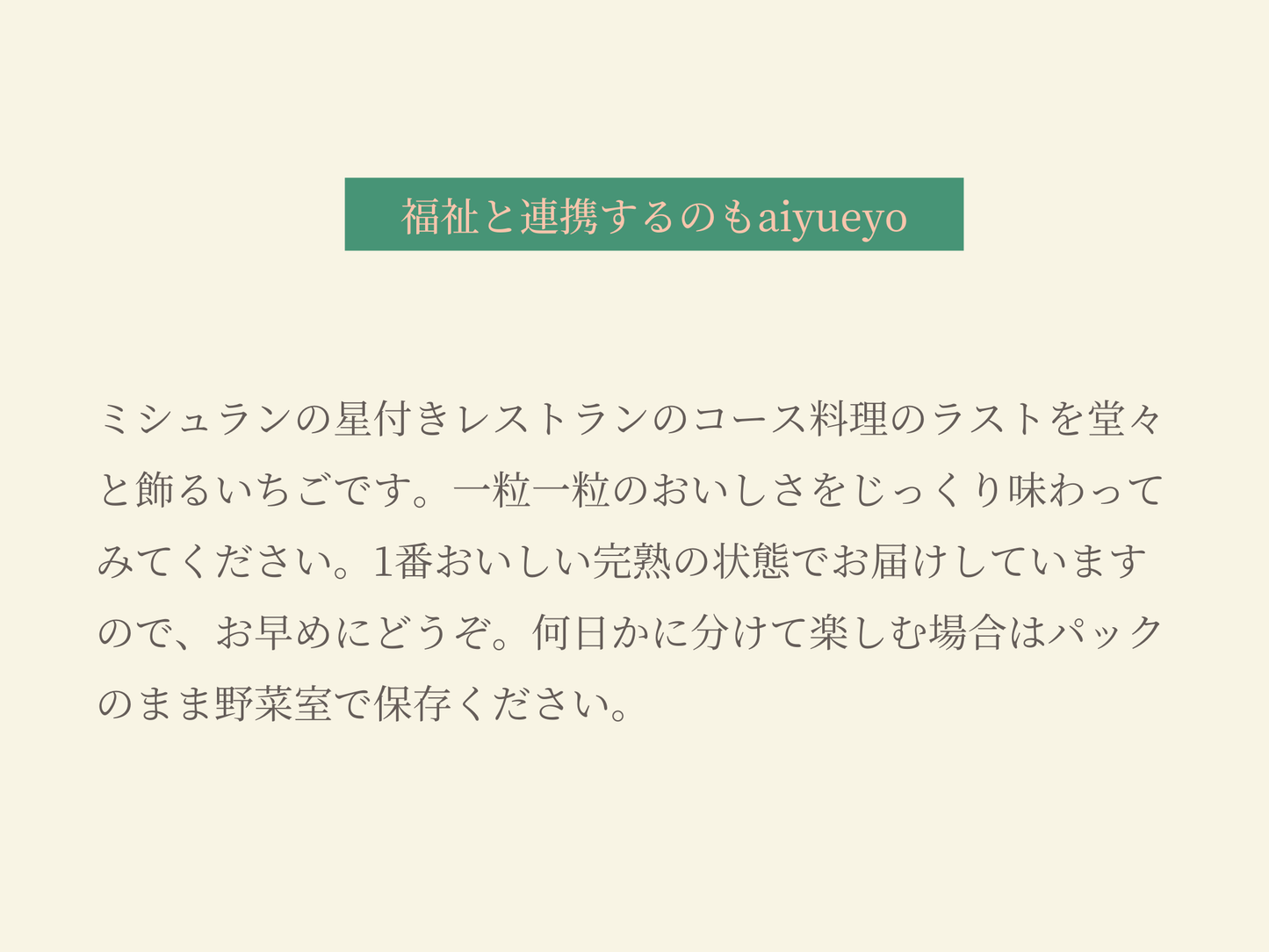完熟白いちご（たべきりサイズ）※2026年1月以降のお届けとなります